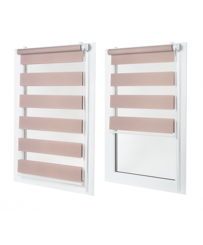 Roleta dzień noc na wymiar Pudrowy Róż