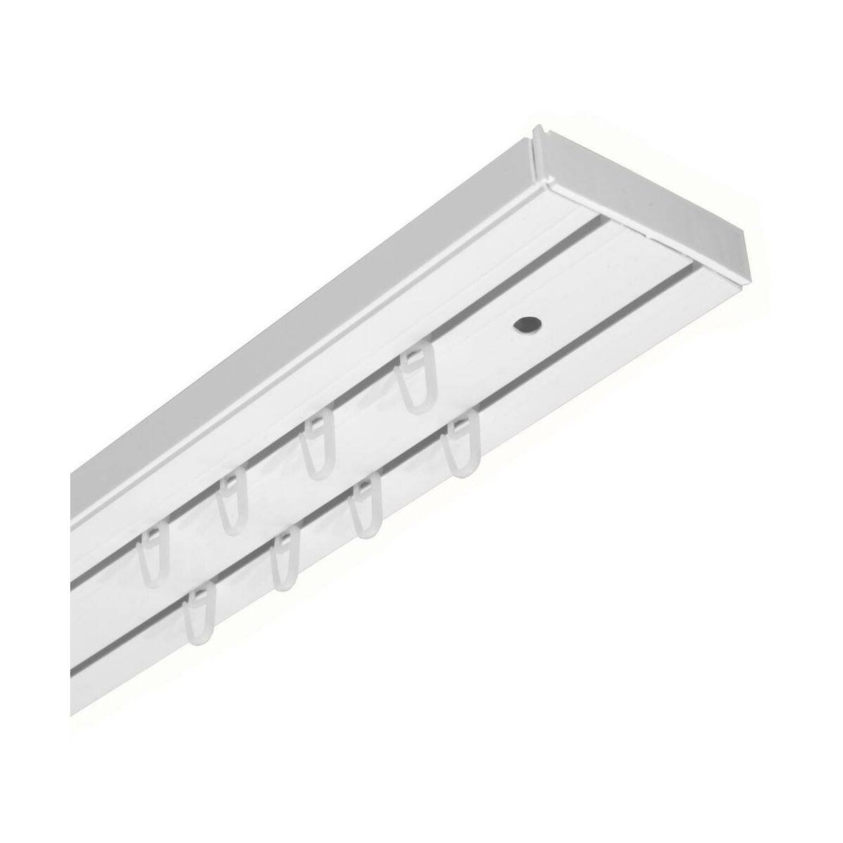 Szyna sufitowa karnisz sufitowy biały dwutorowy